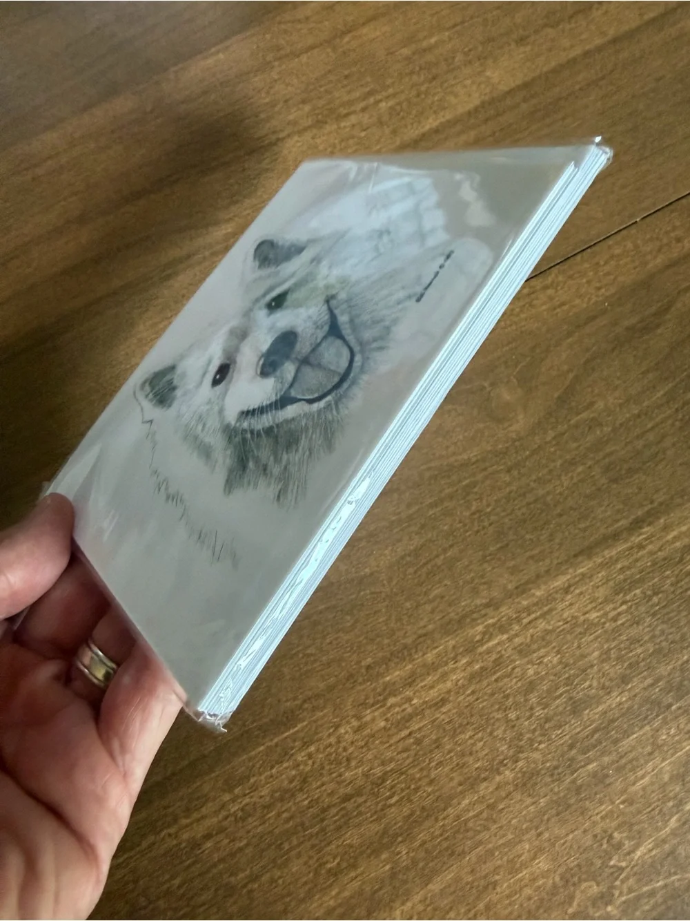 Samoyed Dog Note Cards (8) Fine Art Drawing - Bill Harrah 1993 - Wolf Run Studio